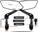 Electric bike rearview mirror, ideal for Father's Day, 360° rotating, compatible with almost all bikes, Allen key included.