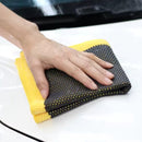 EPC® Clay Cloth Car - 3D Clay Towel - Clay Towel - Clay Mitt - Clay Bar - Microfiber Cleaning Cloth - Removes Resin, Tar, Flies, Bird Droppings - Yellow/Zwart