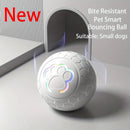 Interactive Dog Toy - Self-Rolling Dog Ball - Durable Automatic Dog Ball, Light Grey - 5.6 cm