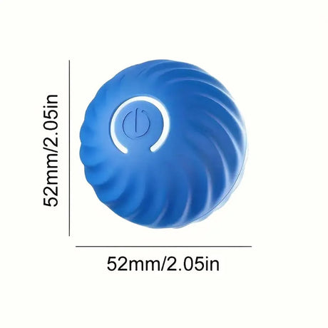 Interactive Dog Toy - Self-Rolling Dog Ball - Durable Orange Automatic Ball - 5 cm