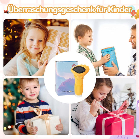 Children's Microscope - Portable Children's Microscope - 0-inch Screen - Digital Microscope - 200x Magnification - USB to PC Port - Pocket Size - Yellow