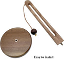 Wooden paper towel roll holder, freestanding farmhouse-style kitchen organizer, compatible with most paper towel rolls