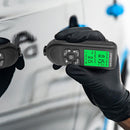 Coating thickness gauge - Paint thickness gauge - Digital coating thickness gauge - Car paint thickness gauge - Measuring range 0 to 2000 µm - Car paint gauge with portable cable - Black