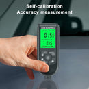 Coating thickness gauge - Paint thickness gauge - Digital coating thickness gauge - Car paint thickness gauge - Measuring range 0 to 2000 µm - Car paint gauge with portable cable - Black