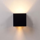 Wall light - cube lamp - Outdoor lamp - for indoor and outdoor use - black - industrial - LED lamp - 10×10 cm - 12 watt