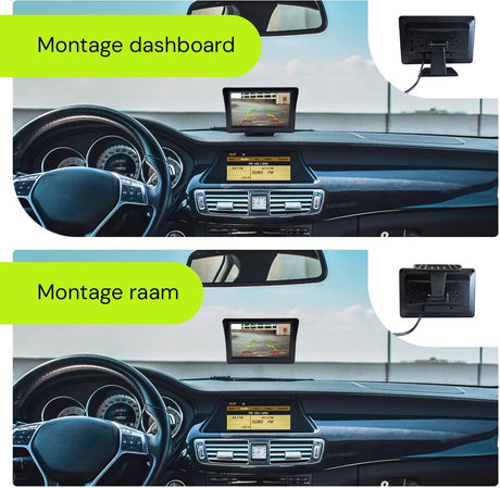 Procar® ARC1 HD Parking Backup Camera + 4.3-inch TFT LCD Monitor - Black