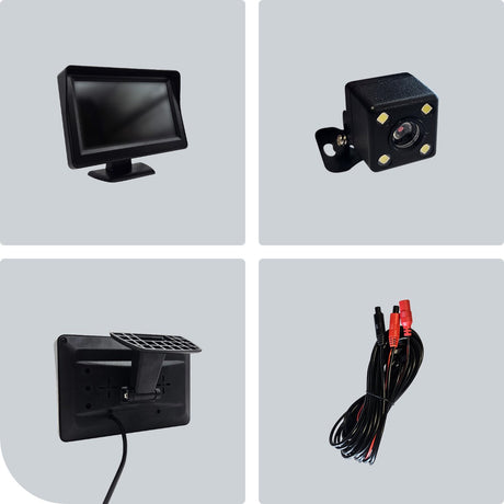 Procar® ARC1 HD Parking Backup Camera + 4.3-inch TFT LCD Monitor - Black