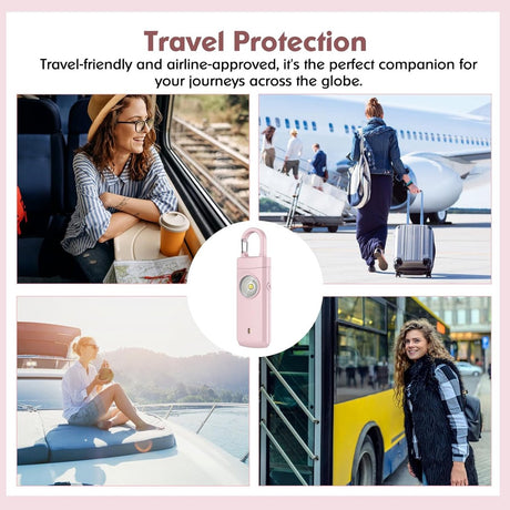 Personal Alarm - Powerful 130dB Sound and Flashing Light - Personal Security Alarm - Self-Defense Keychain - Personal Protection - Emergency Signal - Senior Alarm - Portable Security Alarm