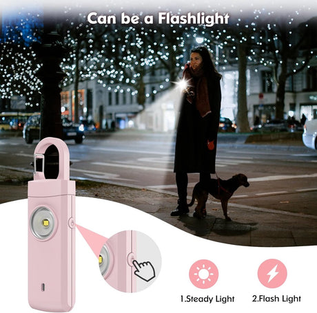 Personal Alarm - Powerful 130dB Sound and Flashing Light - Personal Security Alarm - Self-Defense Keychain - Personal Protection - Emergency Signal - Senior Alarm - Portable Security Alarm