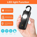 Personal Alarm - Powerful 130dB Sound and Flashing Light - Personal Security Alarm - Self-Defense Keychain - Personal Protection - Emergency Signal - Senior Alarm - Portable Security Alarm - Black