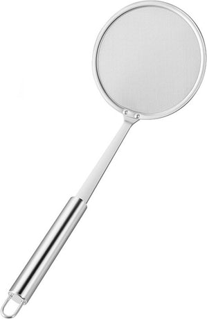Set of 2 hanging skimmers with handle, Kitchen Tools, silver, 32 cm, stainless steel