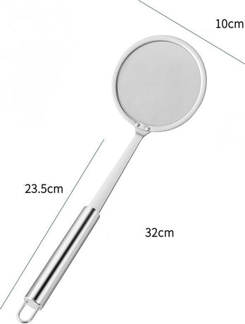 Set of 2 hanging skimmers with handle, Kitchen Tools, silver, 32 cm, stainless steel