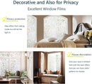 Window film - decorative window film - window sticker - 45x300 cm - Static cling - 3D Orchid - UV-resistant - Privacy screen - Translucent - Adhesive film without glue for windows and bathrooms