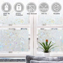 Window film - decorative window film - window sticker - 45x300 cm - Static cling - 3D Orchid - UV-resistant - Privacy screen - Translucent - Adhesive film without glue for windows and bathrooms