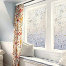 Window film - decorative window film - window sticker - 45x300 cm - Static cling - 3D Orchid - UV-resistant - Privacy screen - Translucent - Adhesive film without glue for windows and bathrooms