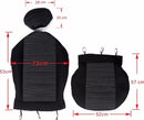 Car seat cover / Car seat cover / Car seat covers / Universal car seat covers - Driver/passenger seat cover (not for the back seat) - Universal - Fits most models - Stylish - Black/Blue