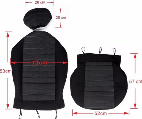 Car seat cover / Car seat cover / Car seat covers / Universal car seat covers - Driver/passenger seat cover (not for the back seat) - Universal - Fits most models - Stylish - Black/Blue