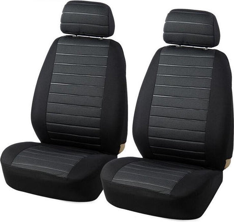 Car seat cover / Car seat cover / Car seat covers / Universal car seat covers - Driver/passenger seat cover (Not for rear seats) - Universal - Fits most models - Stylish - Black/Gray