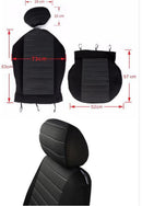 Car seat cover / Car seat cover / Car seat covers / Universal car seat covers - Driver/passenger seat cover (not for the back seat) - Universal - Fits most models - Stylish - Black/red
