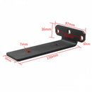2 pieces - Support frame - Wall bracket - Metal shelf brackets - Floating shelf bracket - Stainless steel bracket - Shelf brackets with thick screws - Furniture accessories - Black - 150 mm