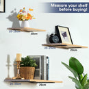 2 pieces - Support frame - Wall bracket - Metal shelf brackets - Floating shelf bracket - Stainless steel bracket - Shelf brackets with thick screws - Furniture accessories - Black - 150 mm
