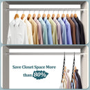Magic Pendants 6-Piece Set - Space-Saving Hangers - Space-Saving Pendant Organizer for Closet - Multi-Pendant Holder - Sturdy Plastic - 360-Degree Rotation