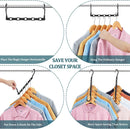 Magic Pendants 6-Piece Set - Space-Saving Hangers - Space-Saving Pendant Organizer for Closet - Multi-Pendant Holder - Sturdy Plastic - 360-Degree Rotation