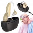 Digital hearing aid - Behind-the-ear sound collector - Rechargeable - Sound amplification - Intelligent noise cancellation - Dynamic speaker - In-ear detection