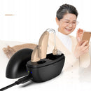 Digital hearing aid - Behind-the-ear sound collector - Rechargeable - Sound amplification - Intelligent noise cancellation - Dynamic speaker - In-ear detection