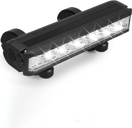 1800 Lumen LED Bike Light - USB Rechargeable Bike Light - Bike Light with Power Bank - Century of Lights for Mountain Bikes and Road Bikes - Waterproof Bike Light