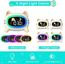 Sleep Trainer Alarm Clock Moon Sun Sound Machine Night Light Digital Battery Powered - Sleep Trainer for Children