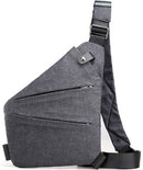 Anti-theft travel bag, small messenger bag, shoulder bag, lightweight backpack, casual chest bag with single strap for travel, sports, walking, cycling