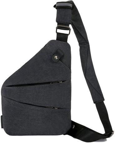 Shoulder bags - Anti-theft shoulder bags - Small shoulder bags - Multi-pocket shoulder bags - Multifunctional shoulder bags - Unisex - Suitable for travel, outdoor activities, sports, and work - Black