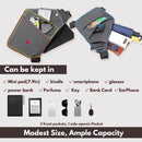 Shoulder bags - Anti-theft shoulder bags - Small shoulder bags - Multi-pocket shoulder bags - Multifunctional shoulder bags - Unisex - Suitable for travel, outdoor activities, sports, and work - Black
