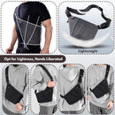 Shoulder bags - Anti-theft shoulder bags - Small shoulder bags - Multi-pocket shoulder bags - Multifunctional shoulder bags - Unisex - Suitable for travel, outdoor activities, sports, and work - Black