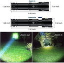 Flashlight - Rechargeable LED - Military Flashlight - 100,000 lumens - with 7 modes - COB side light - Waterproof - For emergencies, camping, home