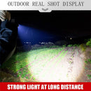 Flashlight - Rechargeable LED - Military Flashlight - 100,000 lumens - with 7 modes - COB side light - Waterproof - For emergencies, camping, home
