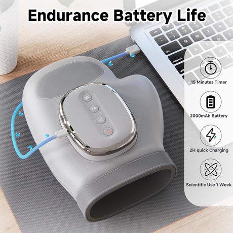 Hand massage with inflatable cushion - Hand massage with heat and compression - Split - For arthritis - Pain relief - Muscle relaxation - Carpal tunnel syndrome