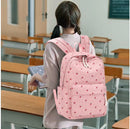 3 PCS Women's Backpack - Backpacks - Girl's Backpack - School Backpack for Teenage Girls - School Bag - Corduroy - Laptop Bag - Women's Travel Backpack - Pink