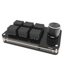 Mini 6-button keyboard, programmable keys, customizable shortcuts, mechanical USB keyboard