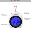 Clock radio with projection - Digital clock radio - Digital clock radio - Wit