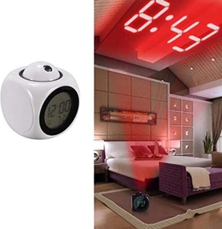 Clock radio with projection - Digital clock radio - Digital clock radio - Wit
