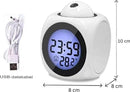 Clock radio with projection - Digital clock radio - Digital clock radio - Wit