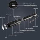 Rechargeable 50,000 lumen flashlight, long range, ultra-bright USB-C LED, long battery life, 5 modes, powerful zoomable flashlights, for emergencies, hiking and camping.