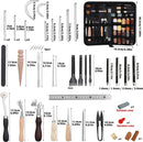ShopEighty8 - Leather - Leather Processing - Leatherworking Tools - Professional Leather Craft Tool Set - Sewing - Tailoring - Upholstery - Clothing