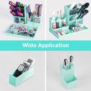 Pencil case - 13 compartments - Pencil holder - Desk organizer - Pencil holder - Desk organizer - Pen case - Plastic - Removable - Storage system - Mail tray - Office baby clothing accessories - Green