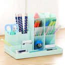 13-Compartment Pencil Holder - Desk Organizer - Pencil Holder - Office Accessories -White