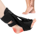 Night splint - Heel spur - Heel spur orthosis - Achilles tendon orthosis - Splint - Strasbourg sock - Achilles tendon - Extra support - Black