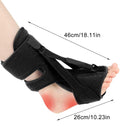 Night splint - Heel spur - Heel spur orthosis - Achilles tendon orthosis - Splint - Strasbourg sock - Achilles tendon - Extra support - Black