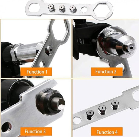 Pop rivet pliers - Cordless drill - Blind rivet pliers - for cordless drill - Pop rivet pliers set - Rivet pliers - Rivet fixing for drill